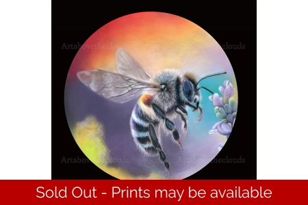 Buzz of Summer.  Original Pastel Painting